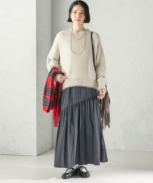 SHIPS(シップス)の「〈手洗い可能〉フォックス ラメ ハイネック ニット(ニット/セーター・レディース・グレー/ピンク/ナチュラル・ONE SIZE)」の14枚目の写真