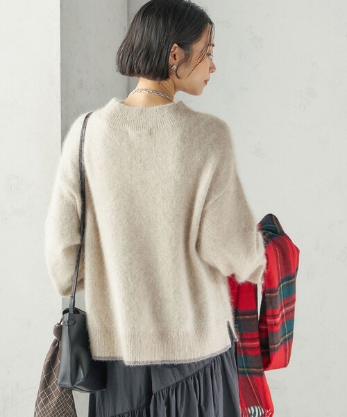SHIPS(シップス)の「〈手洗い可能〉フォックス ラメ ハイネック ニット(ニット/セーター・レディース・グレー/ピンク/ナチュラル・ONE SIZE)」の20枚目の写真