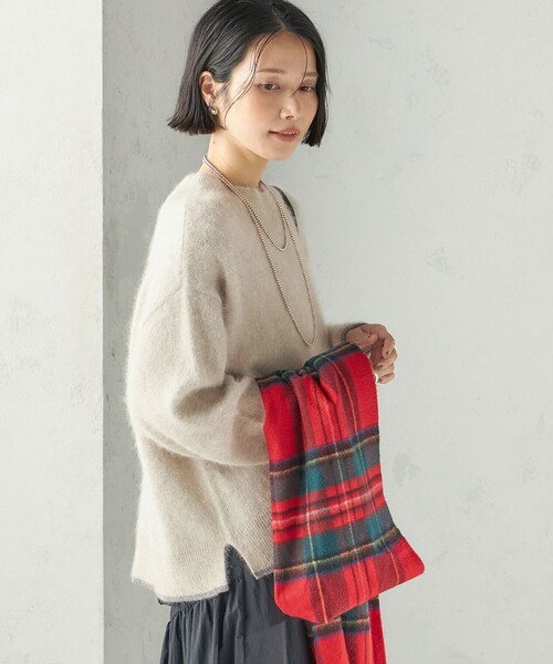 SHIPS(シップス)の「〈手洗い可能〉フォックス ラメ ハイネック ニット(ニット/セーター・レディース・グレー/ピンク/ナチュラル・ONE SIZE)」の21枚目の写真