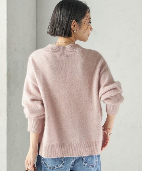 SHIPS(シップス)の「〈手洗い可能〉フォックス ラメ ハイネック ニット(ニット/セーター・レディース・グレー/ピンク/ナチュラル・ONE SIZE)」の9枚目の写真