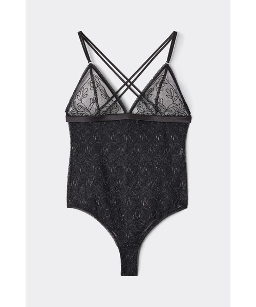 Intimissimi(インティミッシミ)の「"Feel Luxurious" ボディスーツ(タンクトップ・レディース・ブラック×シルバー・S/M)」の5枚目の写真