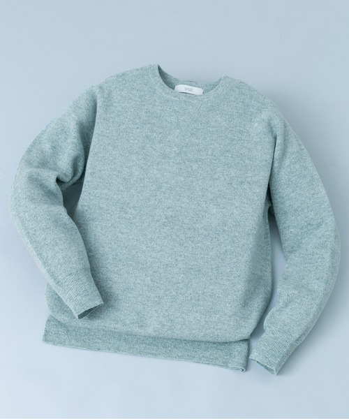 URBAN RESEARCH ROSSO MEN（アーバンリサーチロッソメン）の「ハミルトンラムズウールスムースニットスウェット（ニット/セーター・メンズ・ブラック/グレー/チャコールグレー/ミント/ベージュ系その他・LARGE/X-LARGE/MEDIUM）」の5枚目の写真
