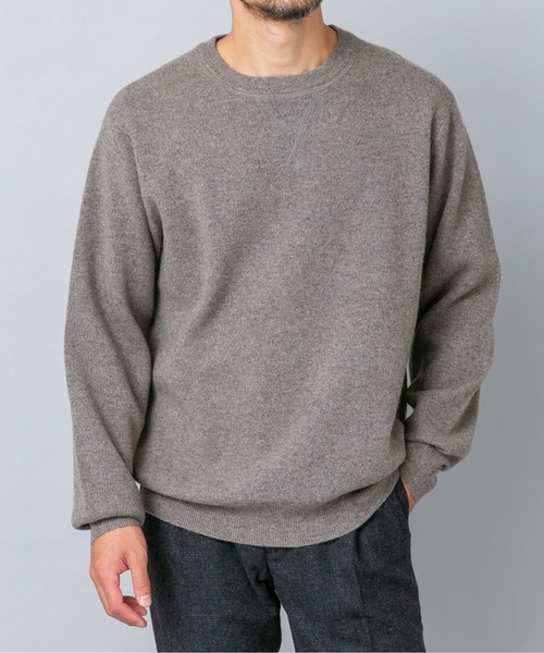 URBAN RESEARCH ROSSO MEN（アーバンリサーチロッソメン）の「ハミルトンラムズウールスムースニットスウェット（ニット/セーター・メンズ・ブラック/グレー/チャコールグレー/ミント/ベージュ系その他・LARGE/X-LARGE/MEDIUM）」の15枚目の写真