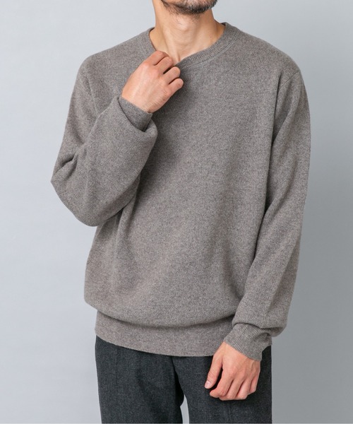 URBAN RESEARCH ROSSO MEN（アーバンリサーチロッソメン）の「ハミルトンラムズウールスムースニットスウェット（ニット/セーター・メンズ・ブラック/グレー/チャコールグレー/ミント/ベージュ系その他・LARGE/X-LARGE/MEDIUM）」の17枚目の写真