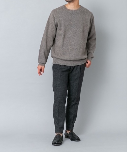 URBAN RESEARCH ROSSO MEN（アーバンリサーチロッソメン）の「ハミルトンラムズウールスムースニットスウェット（ニット/セーター・メンズ・ブラック/グレー/チャコールグレー/ミント/ベージュ系その他・LARGE/X-LARGE/MEDIUM）」の18枚目の写真