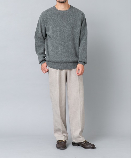 URBAN RESEARCH ROSSO MEN（アーバンリサーチロッソメン）の「ハミルトンラムズウールスムースニットスウェット（ニット/セーター・メンズ・ブラック/グレー/チャコールグレー/ミント/ベージュ系その他・LARGE/X-LARGE/MEDIUM）」の14枚目の写真