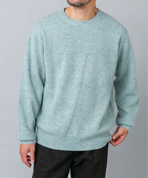URBAN RESEARCH ROSSO MEN（アーバンリサーチロッソメン）の「ハミルトンラムズウールスムースニットスウェット（ニット/セーター・メンズ・ブラック/グレー/チャコールグレー/ミント/ベージュ系その他・LARGE/X-LARGE/MEDIUM）」の19枚目の写真