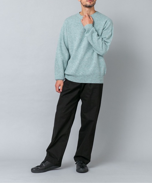 URBAN RESEARCH ROSSO MEN（アーバンリサーチロッソメン）の「ハミルトンラムズウールスムースニットスウェット（ニット/セーター・メンズ・ブラック/グレー/チャコールグレー/ミント/ベージュ系その他・LARGE/X-LARGE/MEDIUM）」の21枚目の写真