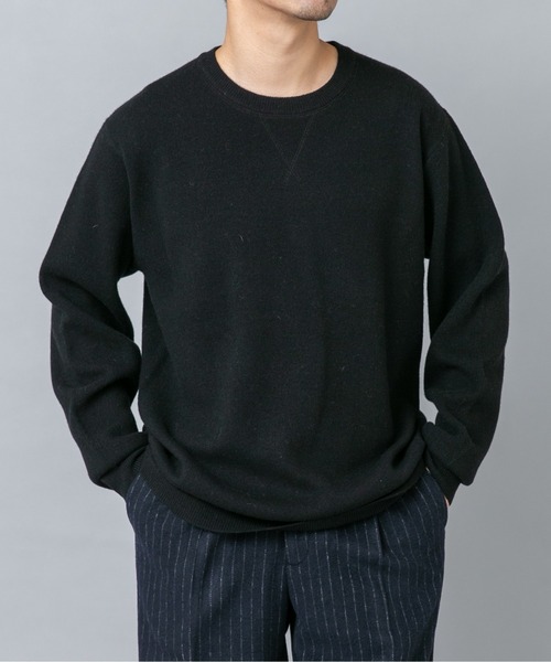 URBAN RESEARCH ROSSO MEN（アーバンリサーチロッソメン）の「ハミルトンラムズウールスムースニットスウェット（ニット/セーター・メンズ・ブラック/グレー/チャコールグレー/ミント/ベージュ系その他・LARGE/X-LARGE/MEDIUM）」の6枚目の写真