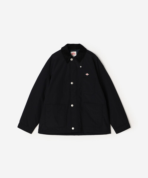 DANTON(ダントン)の「DANTON | 中綿ナイロン カバーオールジャケット MEN(ダウンジャケット/コート・メンズ・ブラック/ブラウン・40/42)」の2枚目の写真