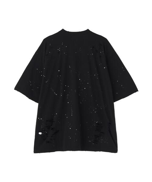 SIS(エスアイエス)の「SIS/エスアイエス/DAMAGE T-SHIRTS(Tシャツ/カットソー・レディース・ブラック/ホワイト・F)」の3枚目の写真