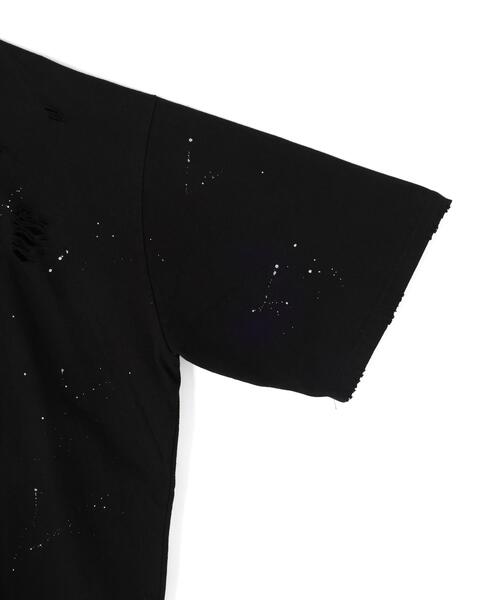 SIS(エスアイエス)の「SIS/エスアイエス/DAMAGE T-SHIRTS(Tシャツ/カットソー・レディース・ブラック/ホワイト・F)」の5枚目の写真