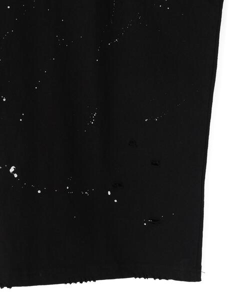 SIS(エスアイエス)の「SIS/エスアイエス/DAMAGE T-SHIRTS(Tシャツ/カットソー・レディース・ブラック/ホワイト・F)」の6枚目の写真