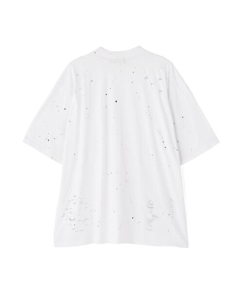 SIS(エスアイエス)の「SIS/エスアイエス/DAMAGE T-SHIRTS(Tシャツ/カットソー・レディース・ブラック/ホワイト・F)」の10枚目の写真