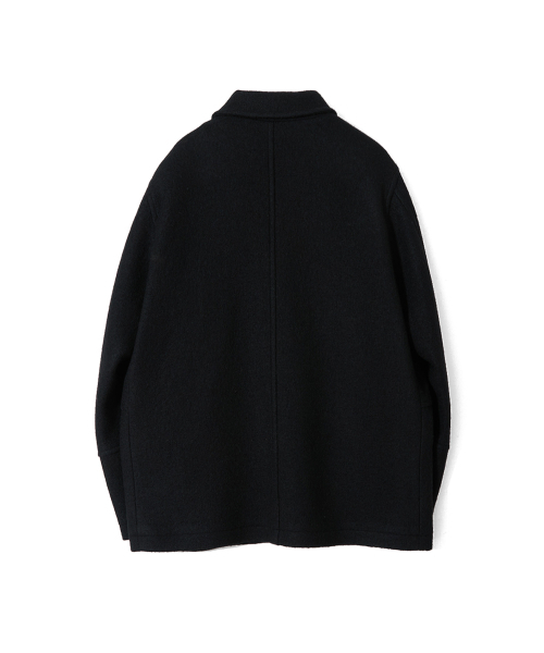 HORLISUN（ホーリーサン）の「IDAHO スナップボタン ウール ハーフコート ブラック（ダッフルコート・メンズ・その他・LARGE/SMALL/MEDIUM）」の2枚目の写真