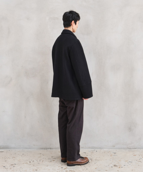 HORLISUN（ホーリーサン）の「IDAHO スナップボタン ウール ハーフコート ブラック（ダッフルコート・メンズ・その他・LARGE/SMALL/MEDIUM）」の11枚目の写真