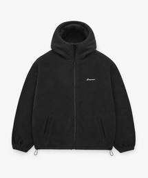 SOPH. LISSE ソフトブランケットボアジップアップパーカー VLACK