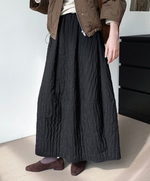 Miniministore(ミニミニストア)の「秋冬スカート フレアスカート レディース(スカート・レディース・キャメル/アイボリー/ブラウン/ブラック・FREE)」の1枚目の写真