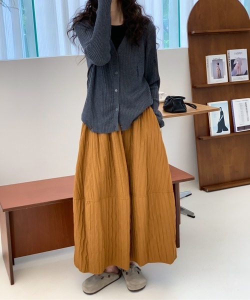 Miniministore(ミニミニストア)の「秋冬スカート フレアスカート レディース(スカート・レディース・キャメル/アイボリー/ブラウン/ブラック・FREE)」の17枚目の写真