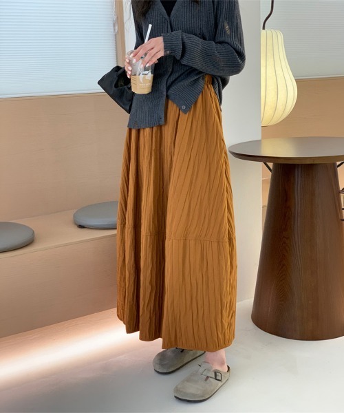 Miniministore(ミニミニストア)の「秋冬スカート フレアスカート レディース(スカート・レディース・キャメル/アイボリー/ブラウン/ブラック・FREE)」の16枚目の写真