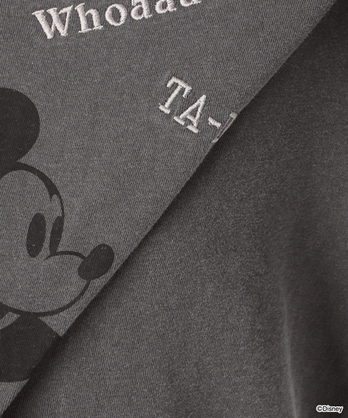 FRAMeWORK（フレームワーク）の「WIFFLE 別注［Mickey Mouse］embroidery ロンT（Tシャツ/カットソー・レディース・ホワイト/スミクロ/ベージュ・FREE）」の11枚目の写真