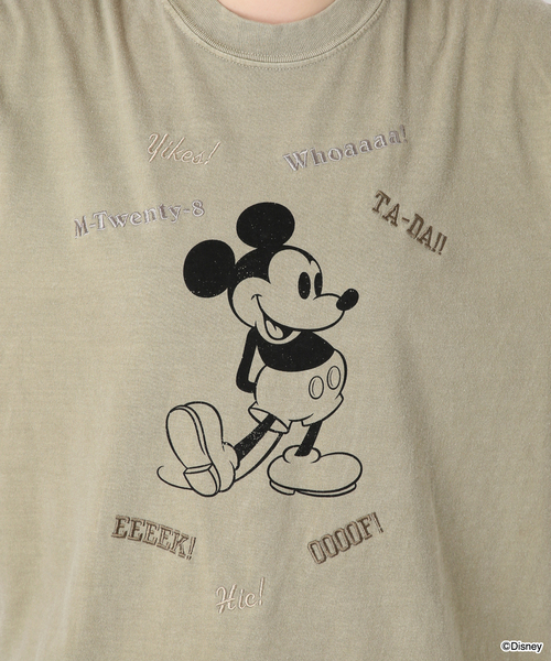 FRAMeWORK（フレームワーク）の「WIFFLE 別注［Mickey Mouse］embroidery ロンT（Tシャツ/カットソー・レディース・ホワイト/スミクロ/ベージュ・FREE）」の16枚目の写真