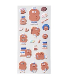 Brunch Brother（ブランチブラザー）の「ブランチブラザー マークス ふわもこシール（ステッカー/テープ）」
