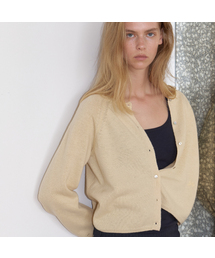 Wool round knit cardigan [FRFA06CD01]_Butter