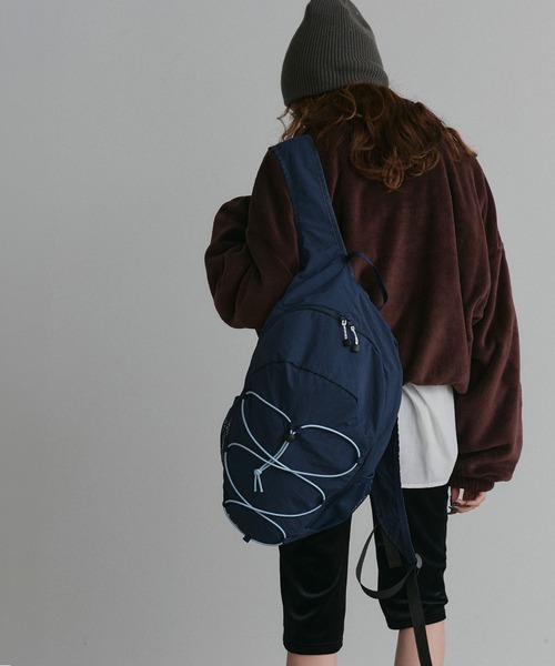 ad thie(アドティエ)の「クロスコード ナイロン バックパック(バックパック/リュック・レディース・カーキ/ネイビー/ブラック/ブラウン・FREE)」の21枚目の写真