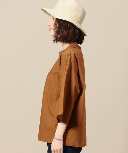 BEAUTY&YOUTH UNITED ARROWS(ビューティーアンドユースユナイテッドアローズ)の「BY コットンタイプライターTEEブラウス ◆(シャツ/ブラウス・レディース・ホワイト/ブラウン/レッド・FREE)」の12枚目の写真