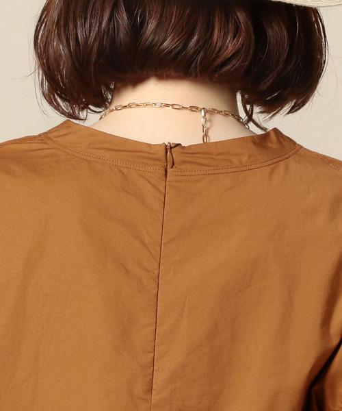 BEAUTY&YOUTH UNITED ARROWS(ビューティーアンドユースユナイテッドアローズ)の「BY コットンタイプライターTEEブラウス ◆(シャツ/ブラウス・レディース・ホワイト/ブラウン/レッド・FREE)」の15枚目の写真