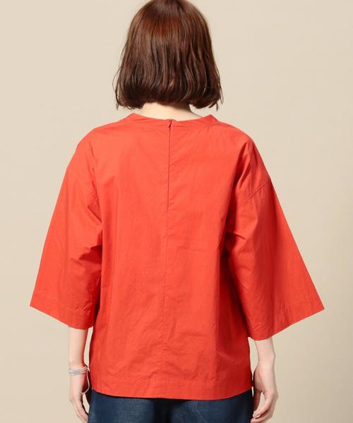 BEAUTY&YOUTH UNITED ARROWS(ビューティーアンドユースユナイテッドアローズ)の「BY コットンタイプライターTEEブラウス ◆(シャツ/ブラウス・レディース・ホワイト/ブラウン/レッド・FREE)」の9枚目の写真