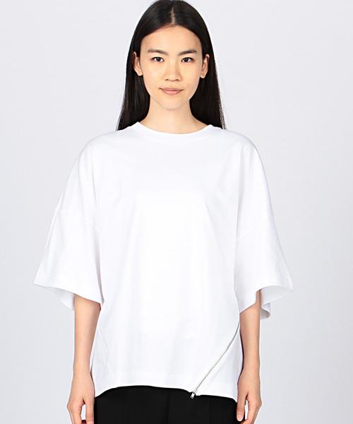 EN ROUTE（アンルート）の「ENR コットン天竺サイドZIPプルオーバー（Tシャツ/カットソー・レディース・ホワイト/ブラック/ライトグレー・フリー）」の16枚目の写真