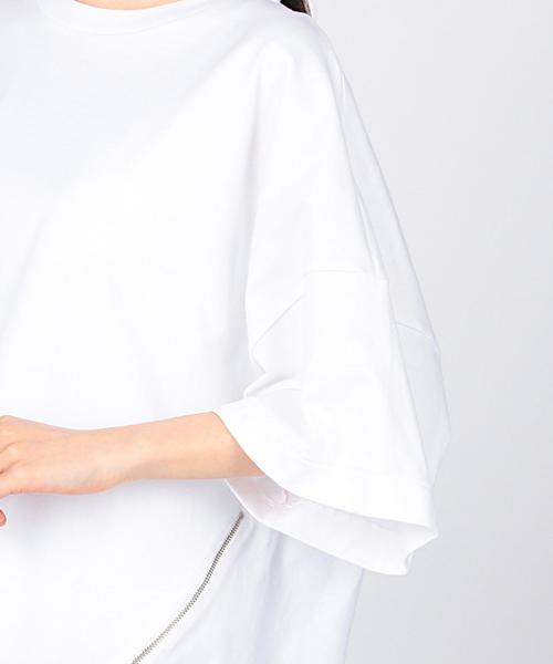 EN ROUTE（アンルート）の「ENR コットン天竺サイドZIPプルオーバー（Tシャツ/カットソー・レディース・ホワイト/ブラック/ライトグレー・フリー）」の12枚目の写真