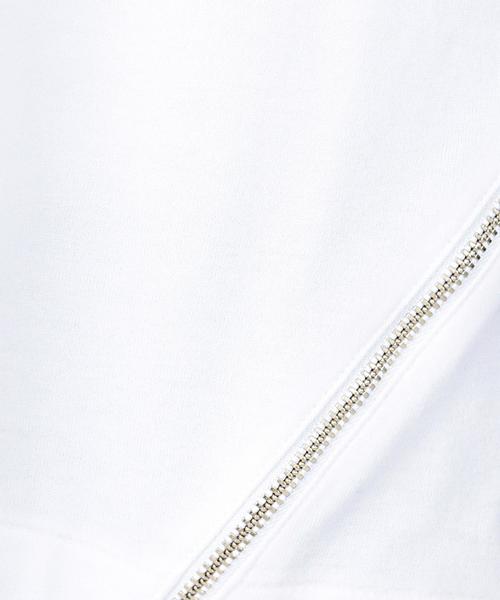 EN ROUTE（アンルート）の「ENR コットン天竺サイドZIPプルオーバー（Tシャツ/カットソー・レディース・ホワイト/ブラック/ライトグレー・フリー）」の14枚目の写真