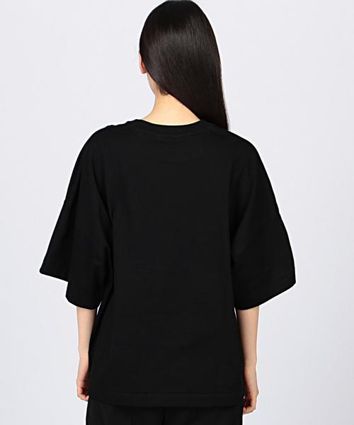 EN ROUTE（アンルート）の「ENR コットン天竺サイドZIPプルオーバー（Tシャツ/カットソー・レディース・ホワイト/ブラック/ライトグレー・フリー）」の5枚目の写真