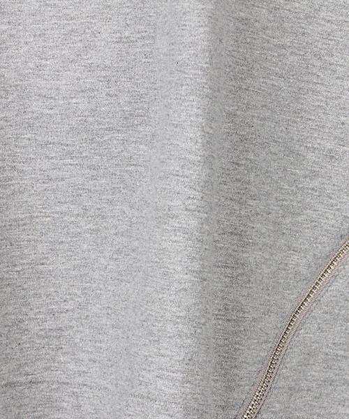 EN ROUTE（アンルート）の「ENR コットン天竺サイドZIPプルオーバー（Tシャツ/カットソー・レディース・ホワイト/ブラック/ライトグレー・フリー）」の8枚目の写真