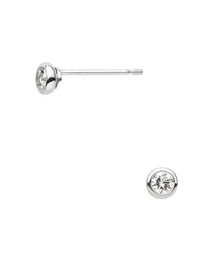 プラチナ セルクル　ダイヤモンド　ピアス0.16ct