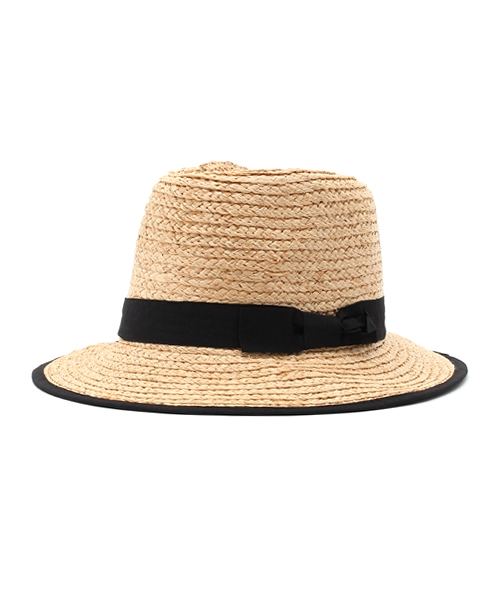 PLAIN CLOTHING（プレーンクロージング）の「シンプルストローハット　【PLAIN CLOTHING】（ハット・レディース・ブラック/ナチュラル・FREE）」の13枚目の写真