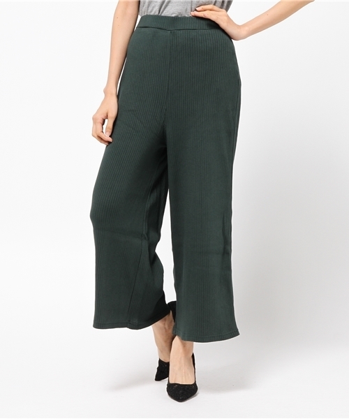 SLY（スライ）の「RIB LONG PT（その他パンツ・レディース・ネイビー/トップグレー/ブラック/ダークグリーン/ブラウン・1/2）」の17枚目の写真