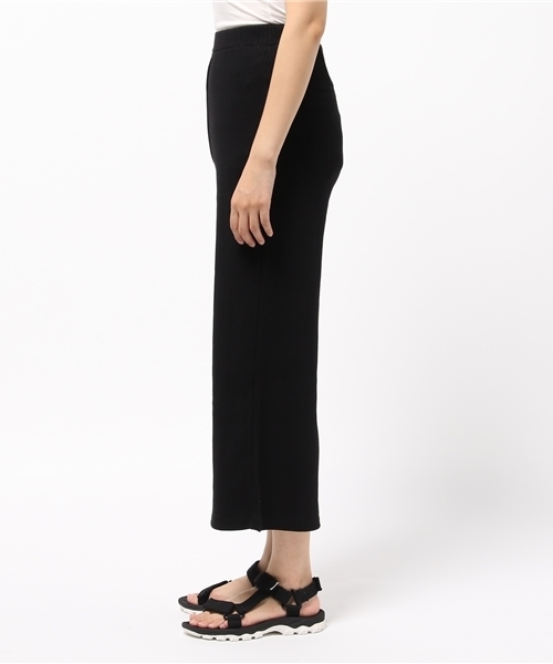 SLY（スライ）の「RIB LONG PT（その他パンツ・レディース・ネイビー/トップグレー/ブラック/ダークグリーン/ブラウン・1/2）」の7枚目の写真