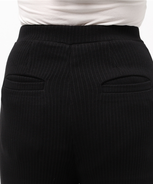 SLY（スライ）の「RIB LONG PT（その他パンツ・レディース・ネイビー/トップグレー/ブラック/ダークグリーン/ブラウン・1/2）」の10枚目の写真