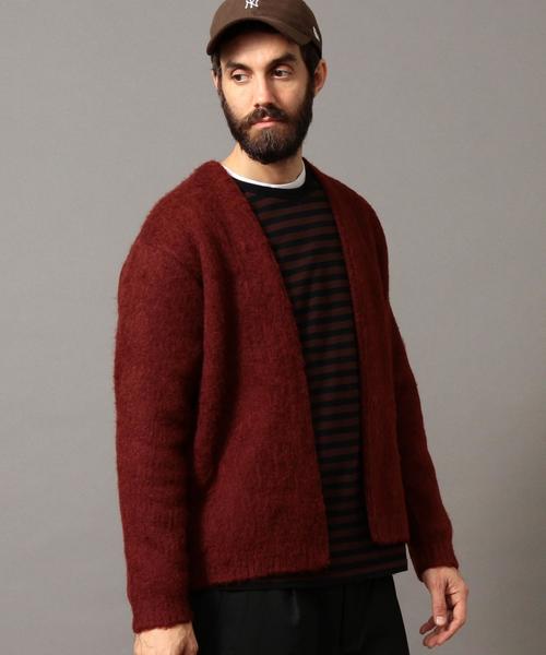 BEAUTY&YOUTH UNITED ARROWS（ビューティーアンドユースユナイテッドアローズ）の「BY ∴ アルパカ シャギー カーディガン◆（カーディガン/ボレロ・メンズ・ワインレッド/ベージュ/ダークグレー・SMALL/X-LARGE/MEDIUM/LARGE）」の9枚目の写真