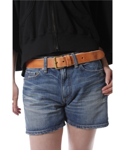BEAMS BOY（ビームスボーイ）の「BEAMS BOY / 35㎜イタリアン WASHレザー（ベルト・レディース・ライトブラウン/ダークブラウン・ONE SIZE）」の4枚目の写真