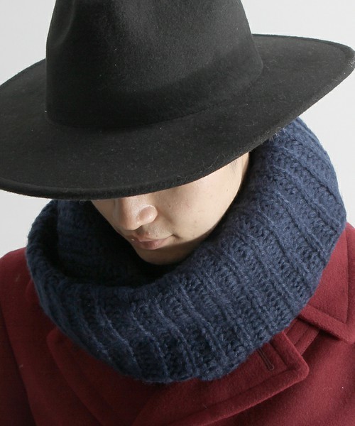 WEGO（ウィゴー）の「WEGO/プレーンスヌード（ネックウォーマー/スヌード・メンズ・ネイビー/ベージュ/ホワイト/レッド/ワイン/ブラック・FREE）」の5枚目の写真