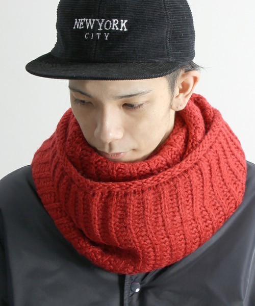 WEGO（ウィゴー）の「WEGO/プレーンスヌード（ネックウォーマー/スヌード・メンズ・ネイビー/ベージュ/ホワイト/レッド/ワイン/ブラック・FREE）」の6枚目の写真