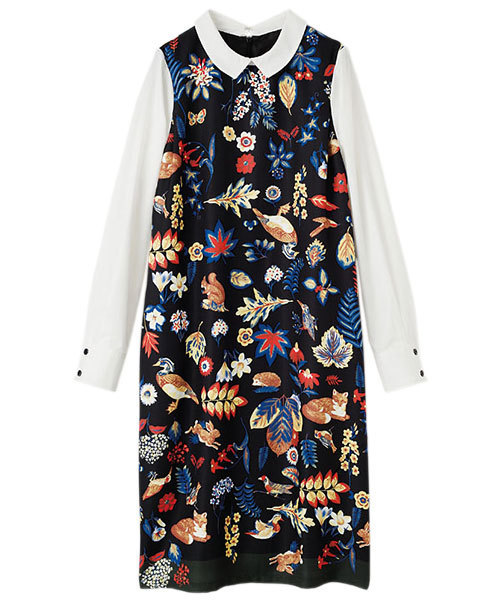 Ranan ラナン の シャツレイヤード風ワンピース ワンピース Wear