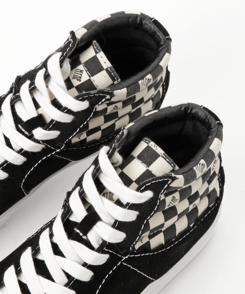 MYne（マイン）の「【MYne】ハイカットスニーカー/hybrid hi cut sneaker（スニーカー・メンズ・ブラック/イエロー・41/40）」の9枚目の写真