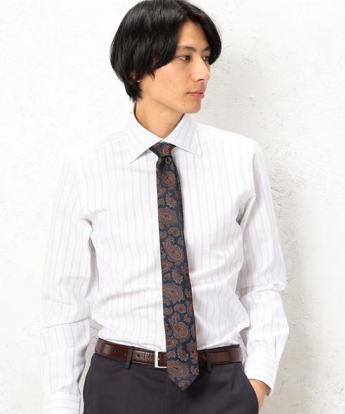 green label relaxing(グリーンレーベルリラクシング)の「SILK AME/STYLE 7.0 PSLY ネクタイ ◆(ネクタイ・メンズ・グレー/ネイビー・FREE)」の5枚目の写真