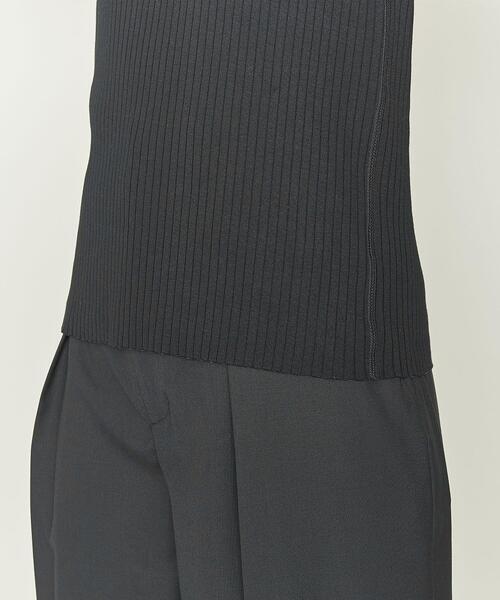 ASTRAET(アストラット)の「<ASTRAET(アストラット)>リブ ショートスリーブ プルオーバー◇(Tシャツ/カットソー・レディース・ホワイト/ブラック/オリーブ/ブラウン/ライラック/ダークブラウン・FREE)」の18枚目の写真